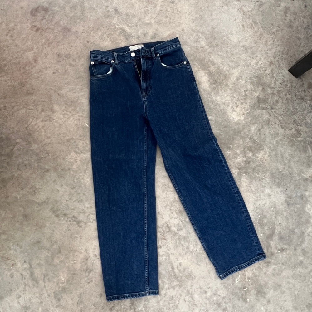 Everlane High Rise Jeans Indigo Blue Classic